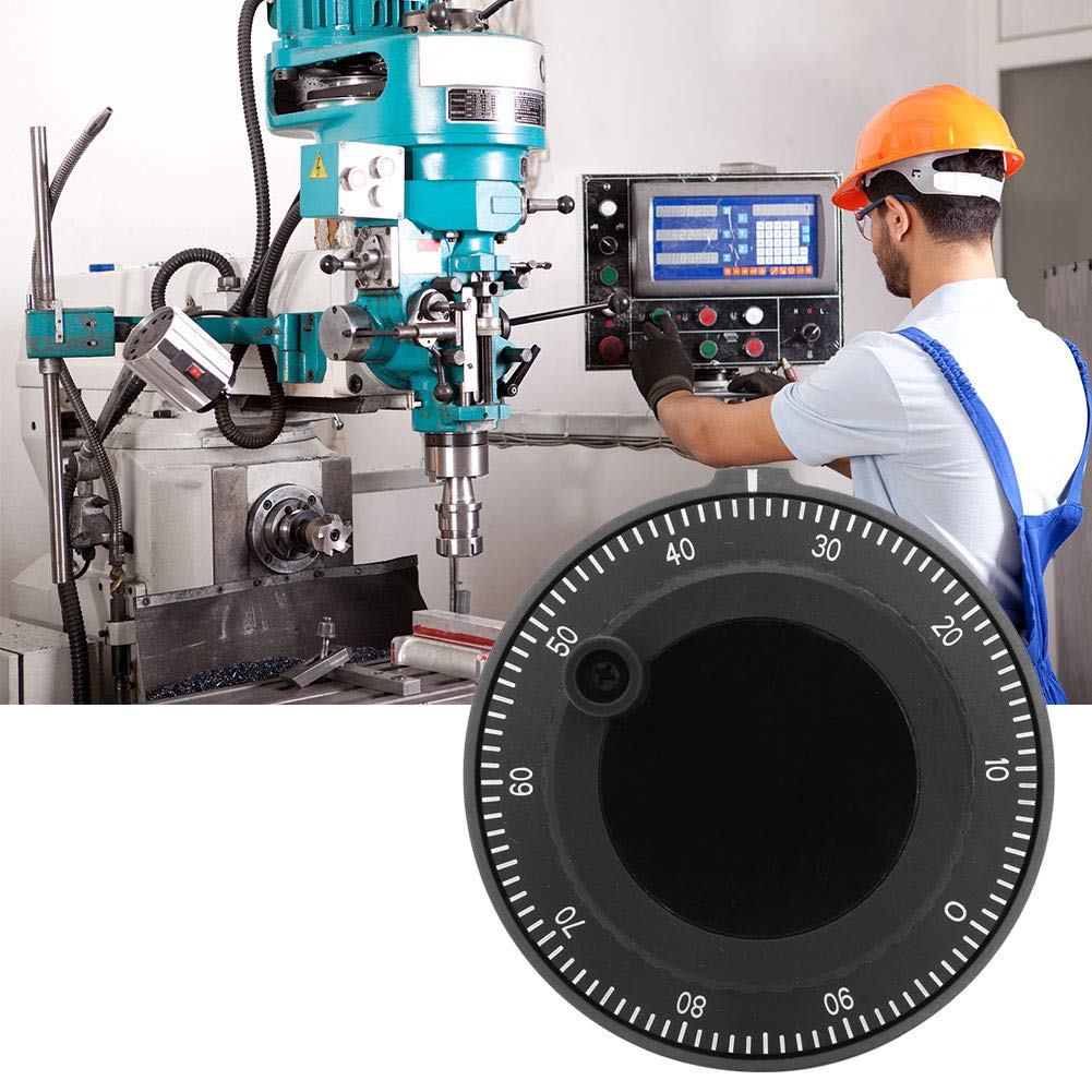 Pulser Handwheel, 5V 80mm 6Pin Plastic CNC Pulser Handwheel 100PPR Manual Pulse Generator Encoder Non Contact Design, Hardware Hand Wheels