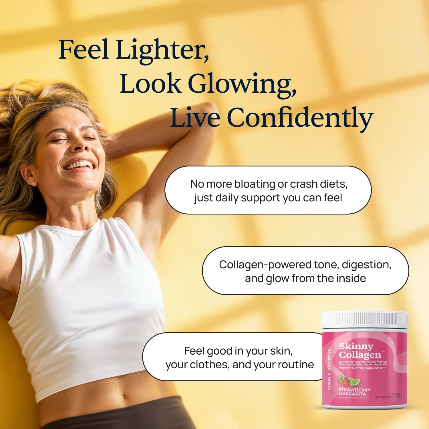 Skinny Collagen Weight Loss Supplement - Hydrolyzed Multi-Co...