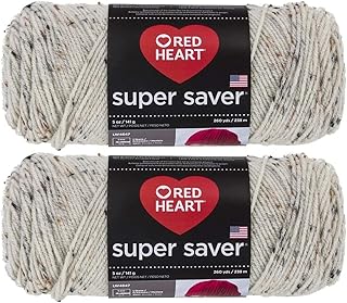 Bulk Buy: Red Heart Super Saver (2-Pack) (Aran Fleck, 5 oz Each Skein)
