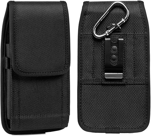 Funda de nailon para Samsung Galaxy S25 Ultra S24 Ultra S23 Ultra S22 Ultra A06 A16 A14 A23 A32 5G, Moto G Power (2024 2023) G 5G, funda con clip
