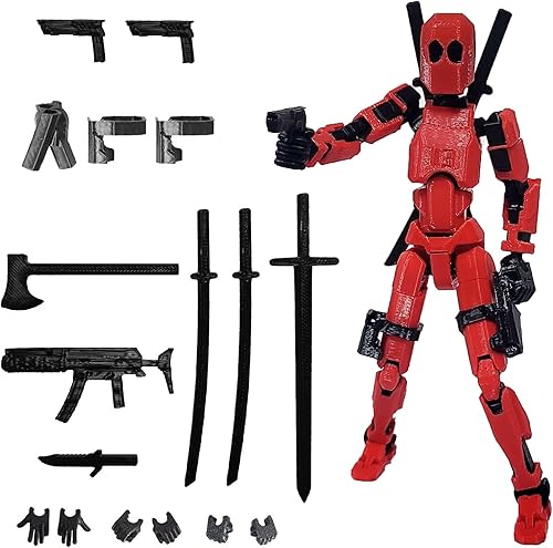 Miniatura 8 de Figura de acción T13 de montaje completa, figura de acción impresa en 3D de Titan 13, figura de juguete impresa en 3D Titan13, muñeco ensamblado 13