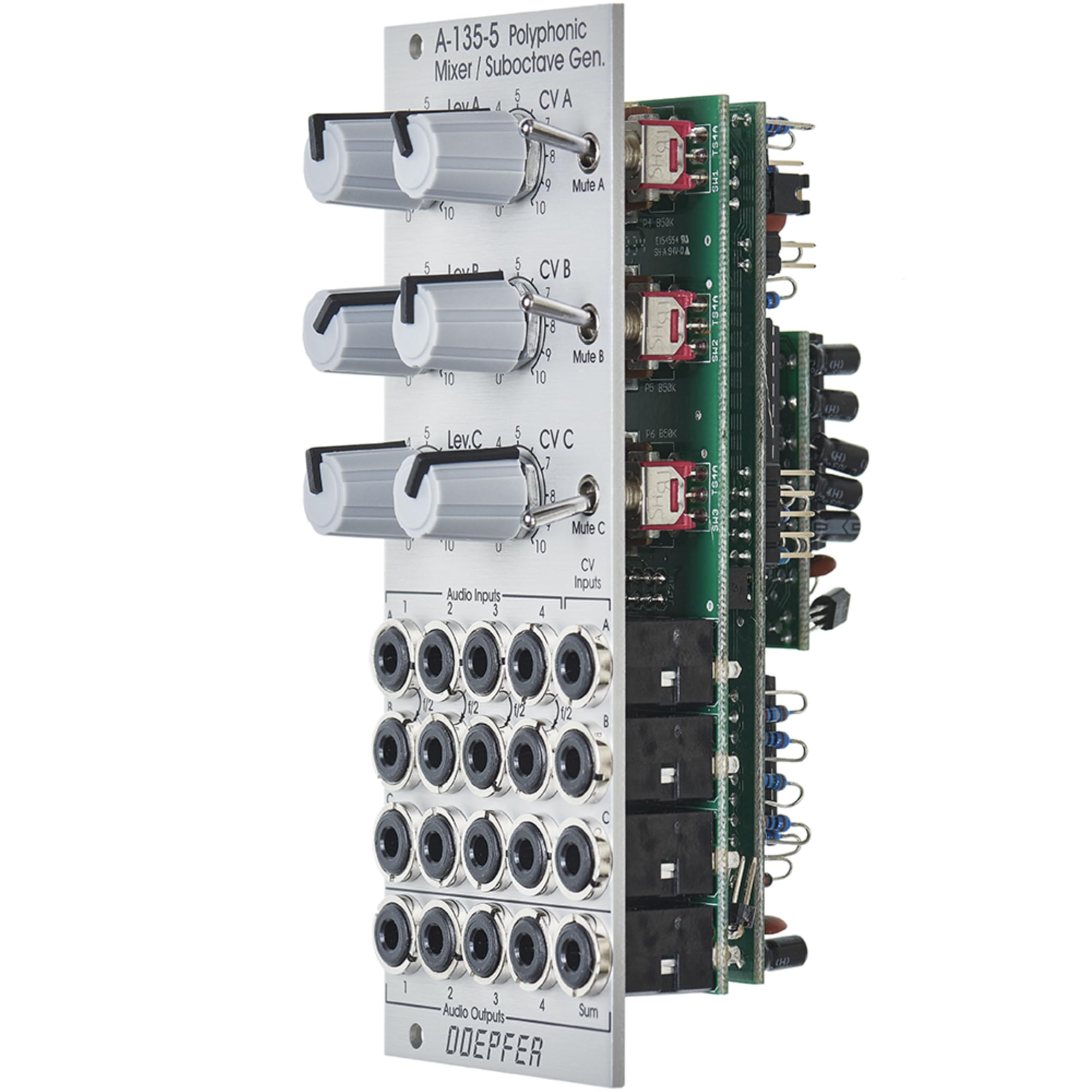 A-135-5 Polyphonic Mixer - VCA Modular Synthesizer