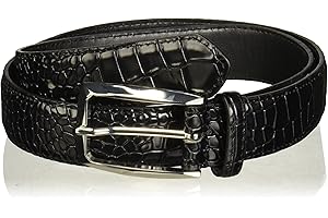 Classy Croc Embossed Leather Snake Skin Belt for Men