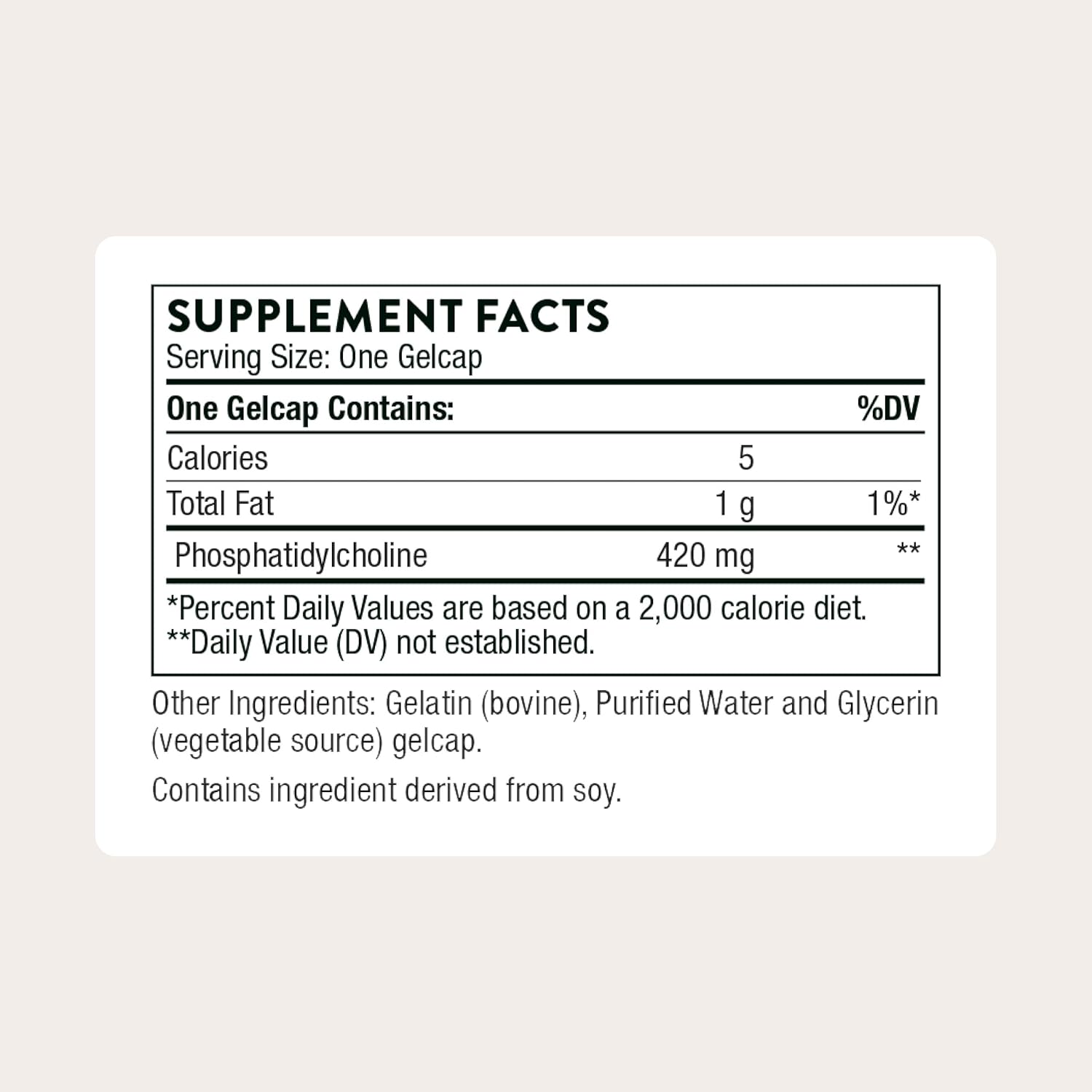 THORNE - Phosphatidyl Choline - Phospholipid Complex for Liver Support, Cholesterol Metabolism & Healthy Bile* - Third-Party Certified - Gluten & Dairy-Free - 60 Softgels