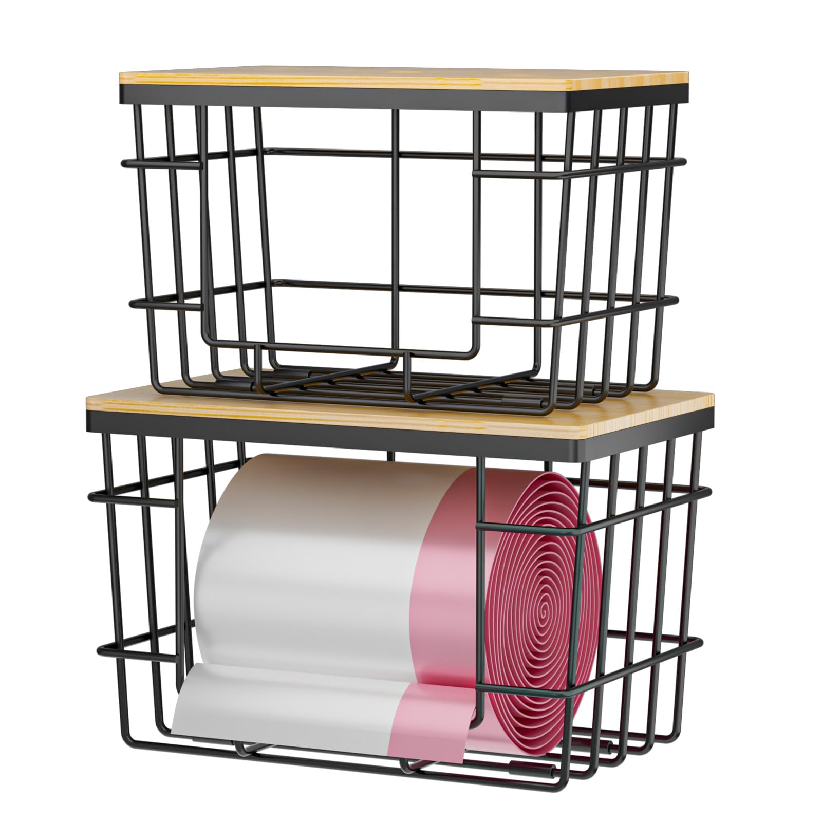 Support pour sac poubelle en métal réglable pour tri sélectif de cuisine