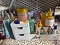 Uncluttered Designs Large Black Vanity Organizer - Countertop Mens Organizer With Drawers for Cologne, Deodorant, Beard, Shaving Lotion, Perfume & Skincare - Perfect for Bathroom & Bedroom Storage