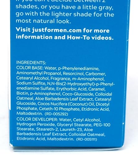 Vista 82 de JUST FOR MEN Gel de color para bigote y barba M-45, marrón oscuro 1 cada uno (paquete de 2) Rubio,Rubio M-38/40,Marrón,Marrón oscuro,marrón oscuro
