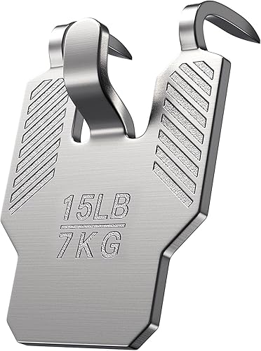 Ganchos para Colgar Cuadros en Paneles de Yeso de 15 lb con Garra: Paquete de 20 Ganchos Resistentes para Colgar Cuadros en la Pared sin Daños - Kit