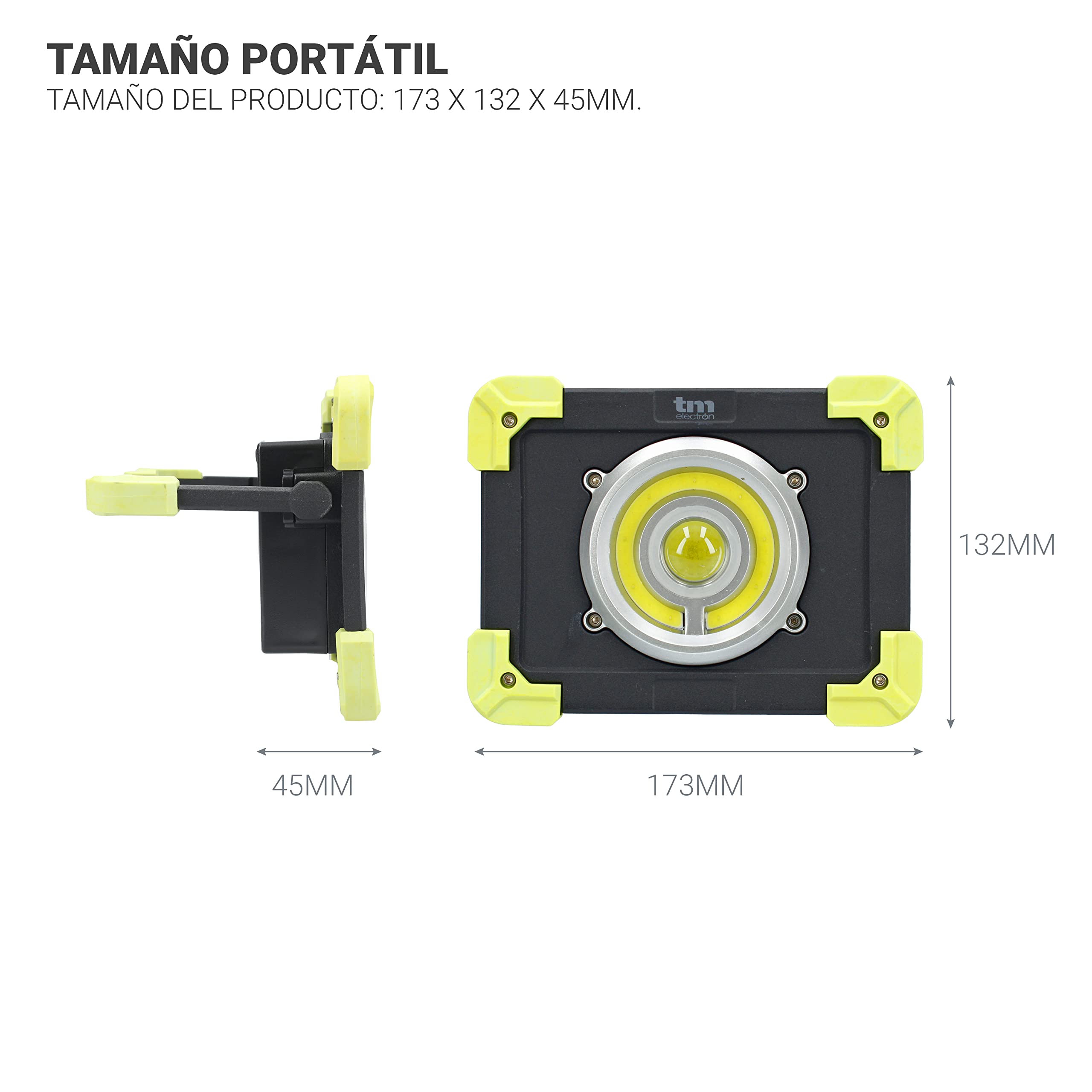 TM Electron TMTOR020 przenośne oświetlenie robocze COB LED super jasne 20 W i power bank 4000 mAh