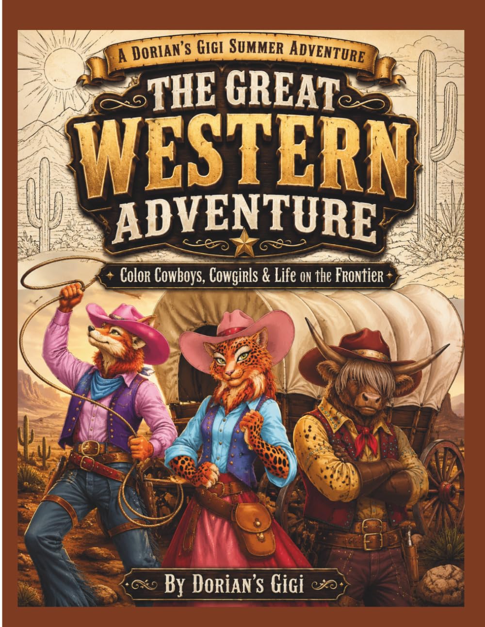 THE GREAT WESTERN ADVENTURE: COLOR COWBOYS, COWGIRLS & LIFE ON THE FRONTIER (A DORIAN'S GIGI SUMMER ADVENTURE)