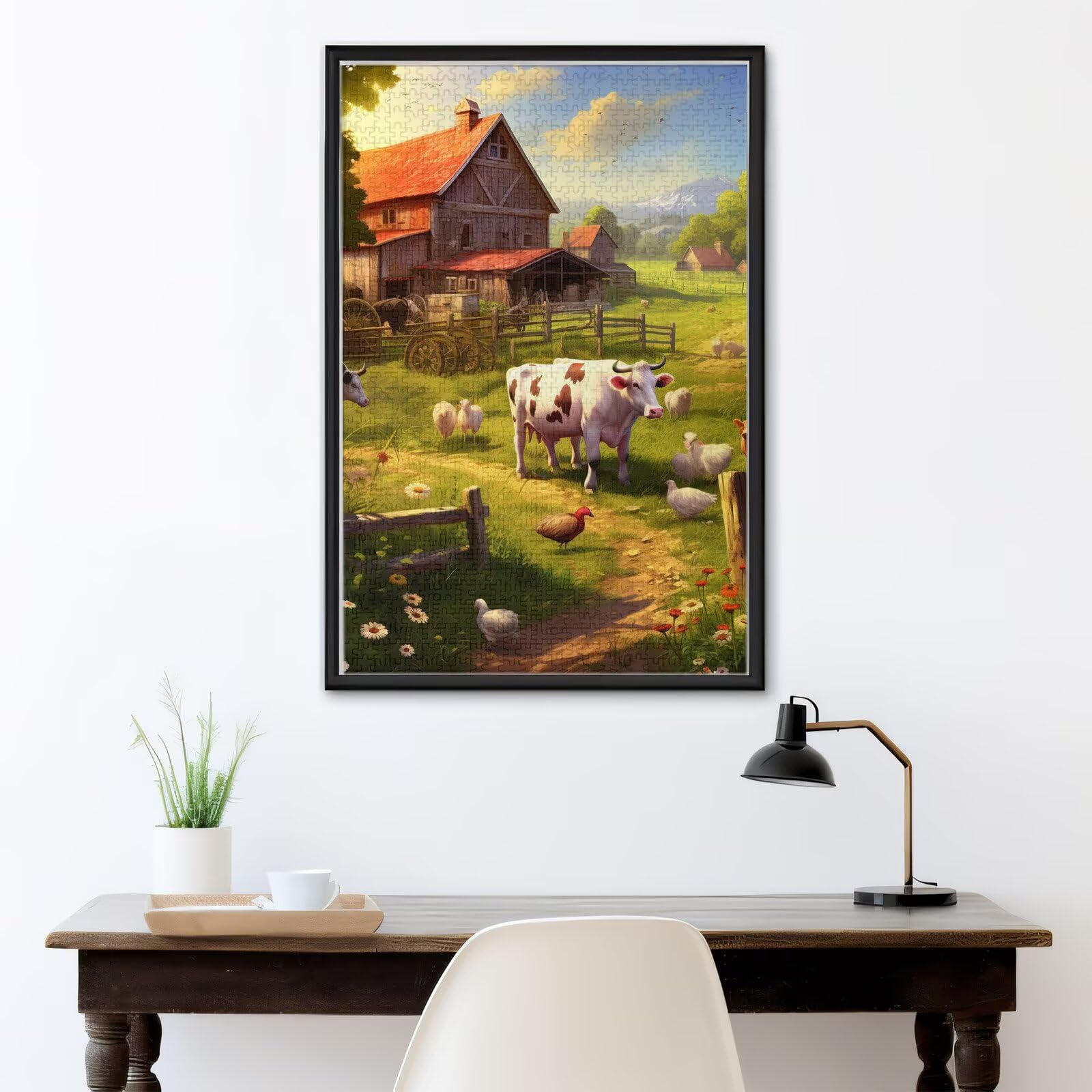 5000 sztuk puzzli dla dorosłych, kreatywne niemożliwe puzzle dla dorosłych początkujących, duża drewniana układanka z pudełkiem do przechowywania, prezenty dla kobiet mężczyzn, wystrój domu, motyw