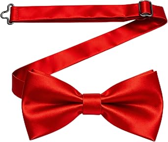 DiBanGu Mens Solid Pre-tied Bowties Adjustable Bow Ties for Wedding Party Business Tuxedo Bowtie