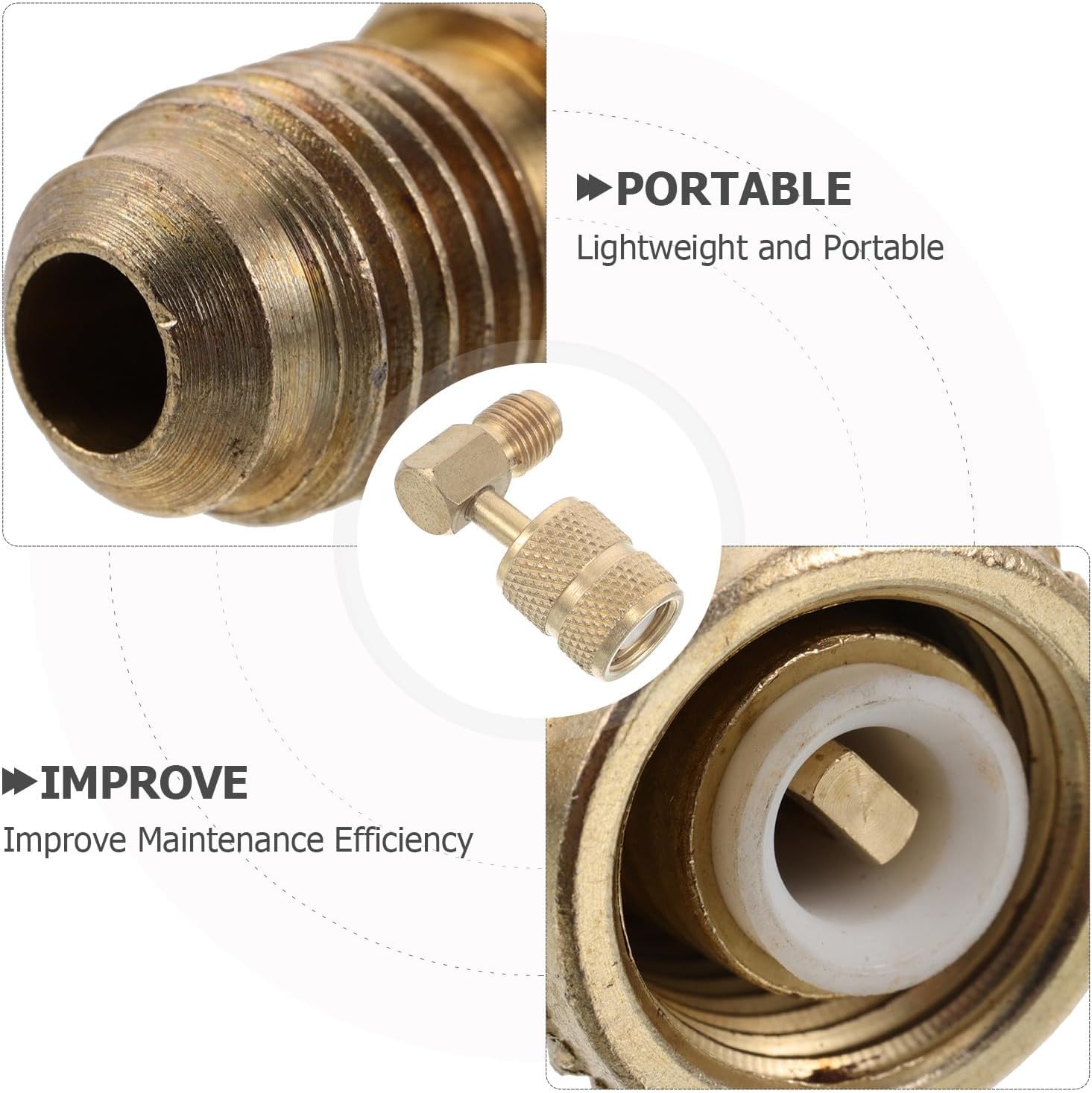 Refrigerant Coupler Adapter Ac Hose High Low Connector Conversion
