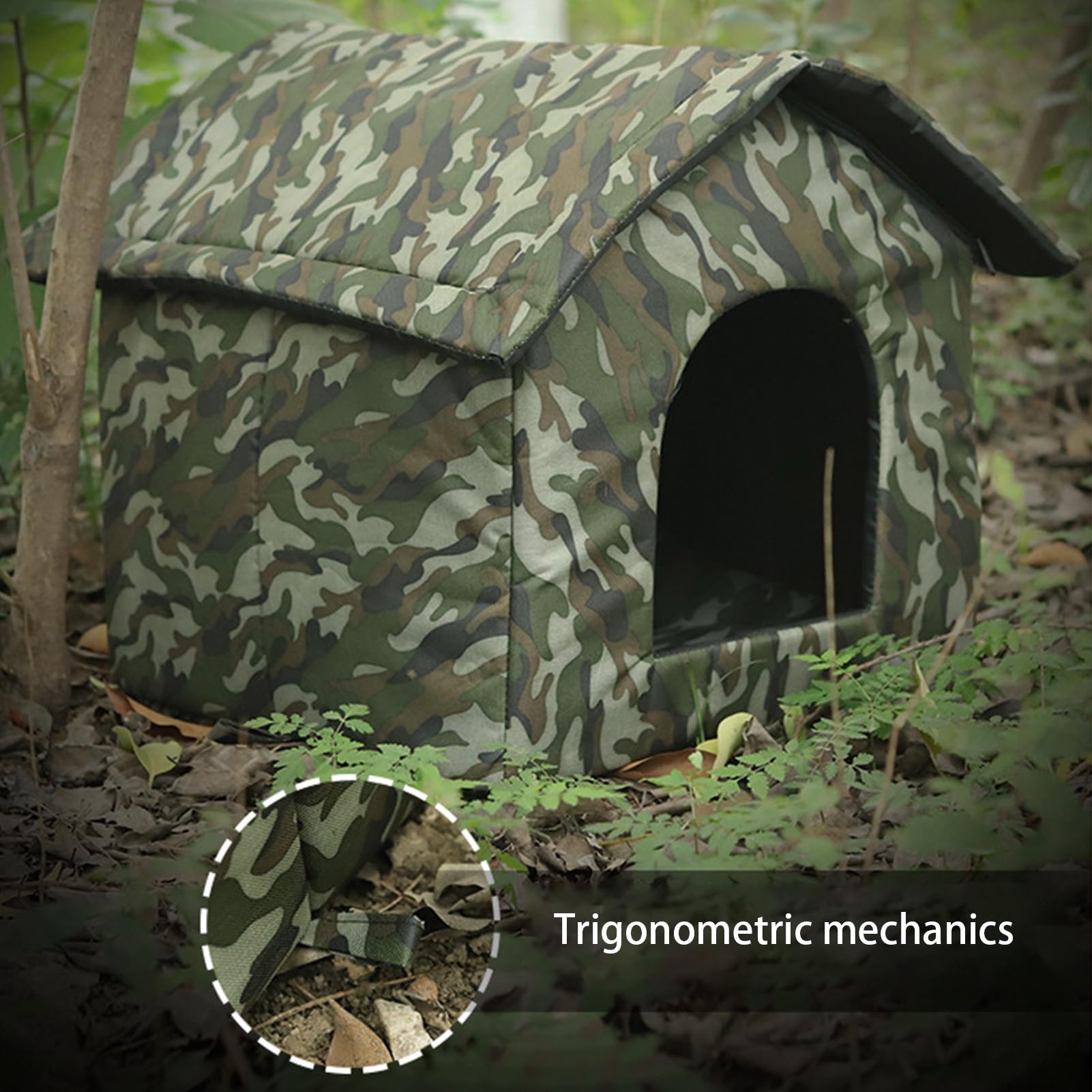 Cuccia per cani da esterno, antivento, antiscivolo, impermeabile | Cuccia isolata per cani e cuccioli, per gattini, cuccioli, gatti selvatici all'aperto