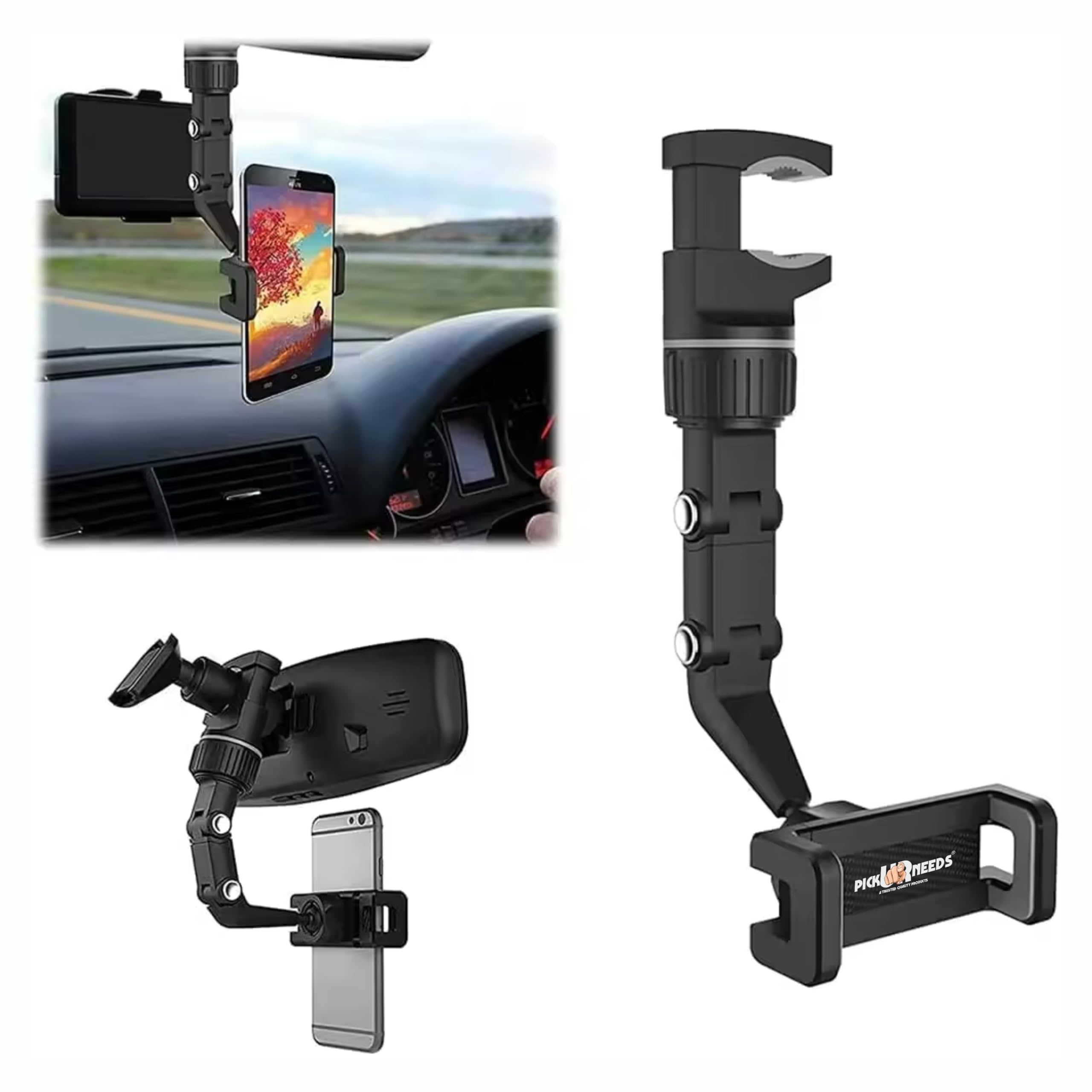 Pick Ur Needs Universel Clip Car Phone Holder Multi Joint Flexible Adjustments Mobile Holder (B0D8JL6M5C) Amazon Price History, Amazon Price Tracker