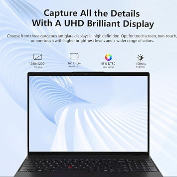 Lenovo ThinkPad L16 Gen 2 Business Laptop, 16 FHD+, Intel Core Ultra 7 255U, 32GB DDR5, 1TB SSD, Fingerprint, Backlit, Wi-Fi 6E, AI-Optimized, Durable Design, Long Battery Life, Win 11 Pro, w/Bundle
