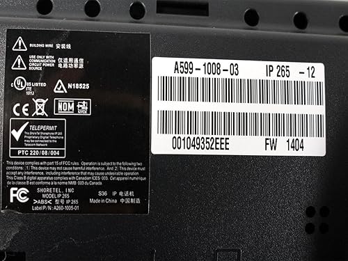 Miniatura 6 de ShoreTel 265 Teléfono IP Negro (renovado)
