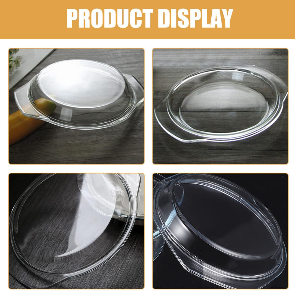 Beaupretty Coperchio in Vetro per Microonde Anti-Schizzi 20,2 Cm, Copertura Vapore per Forno a Microonde e Forno Tradizionale, Resistente e Multiuso per Cottura Salutare