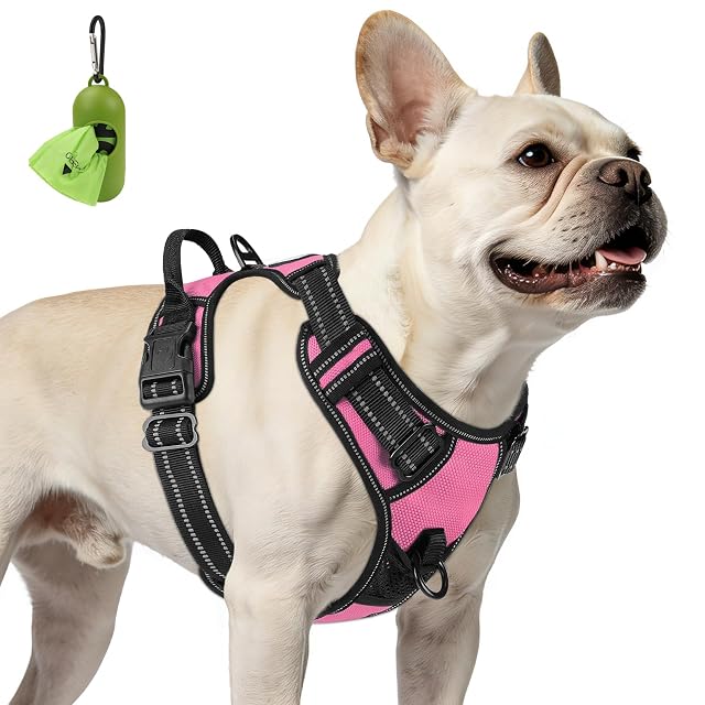 Joytale Arnes Perro Pequeño,Chaleco Reflectante Suave Transpirable para Perro,Arnés con Doble Anilla,Arnés…