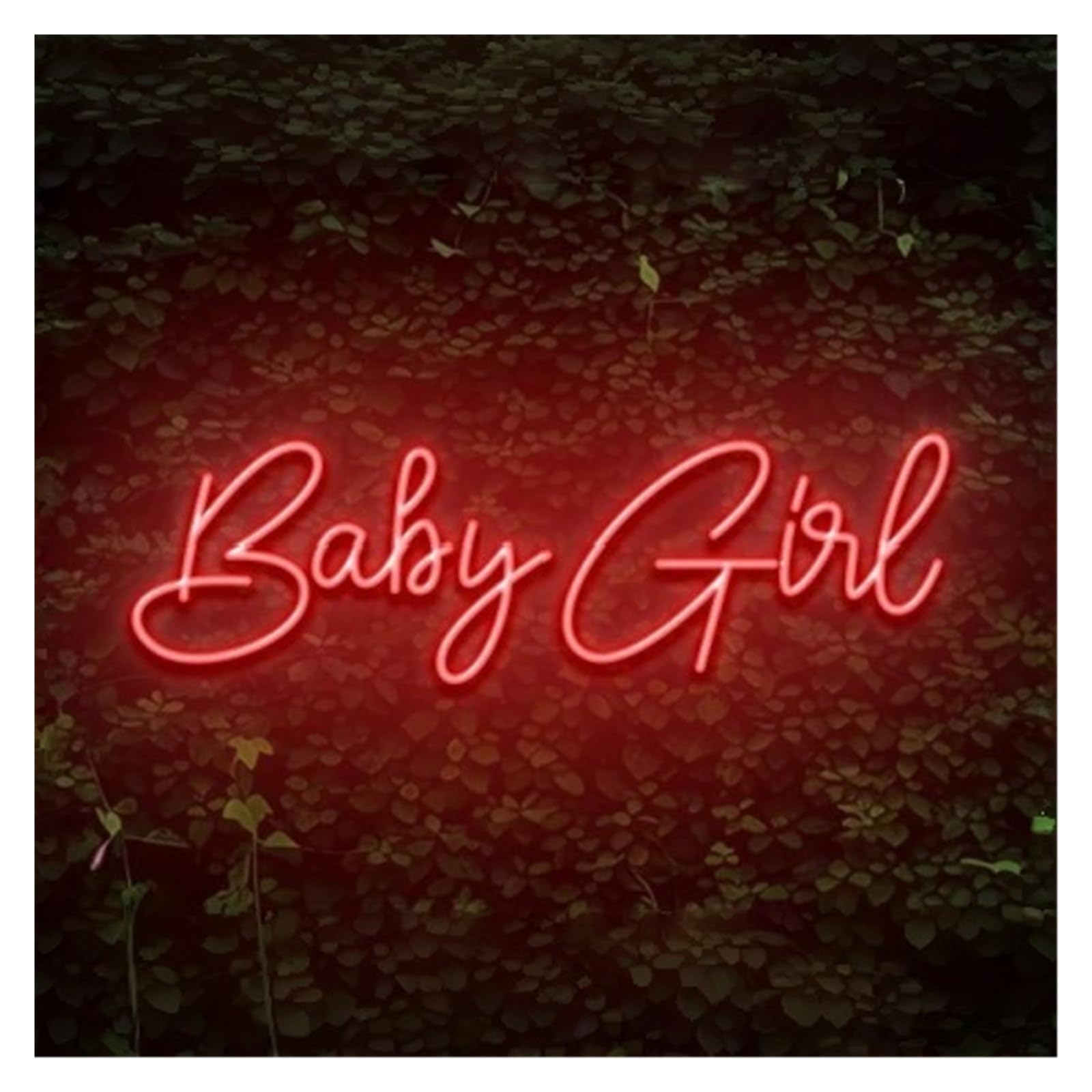 RONGCH Hanging Art Signs Baby Girl Neon Sign Nursery Room Dorm Beauty Salon Home Wall Decor Party Bar Storefront Window Display Business Entrance 50cm