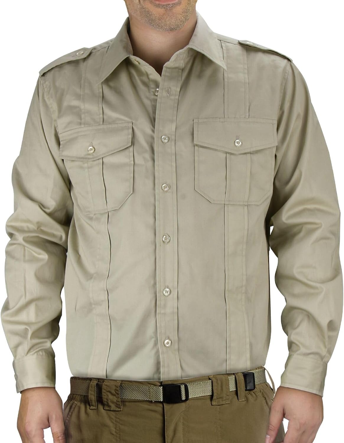 Mens Adventure Shirt Jones Jr. Shirt Raiders Safari Costume Dr. Henry Tops with Pockets Halloween Cosplay Outfit