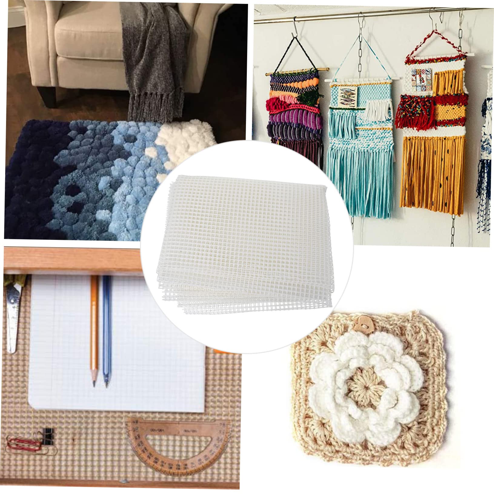 Beatifufu Adopted Great Material DIY Rug Hooking Mesh 150 * 100cm for Coasters Pillow