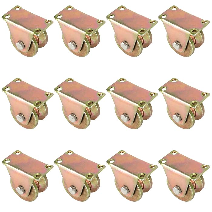 Buy DAANYAP 12 Pack 2 Inch V Groove Wheel, Heavy Duty V Groove Rigid