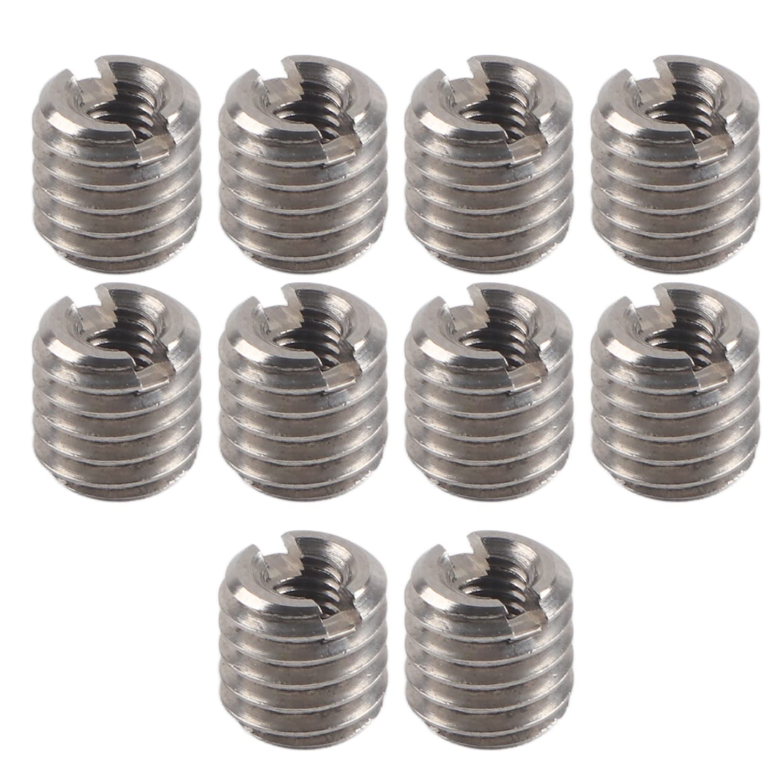 Respicefinem 10Pcs Stainless Steel Male Female Thread Inserts Reducing Nut Repair Tool Ideal for Aviation Automobiles Steam Turbines Electronics and More
