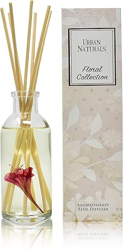 Miniatura 2 de Urban Naturals Honeysuckle & Jasmine -Juego de varillas aromáticas para difusor  Jacinto, cassis, flor de naranjo y geranio  Ambientador de larga