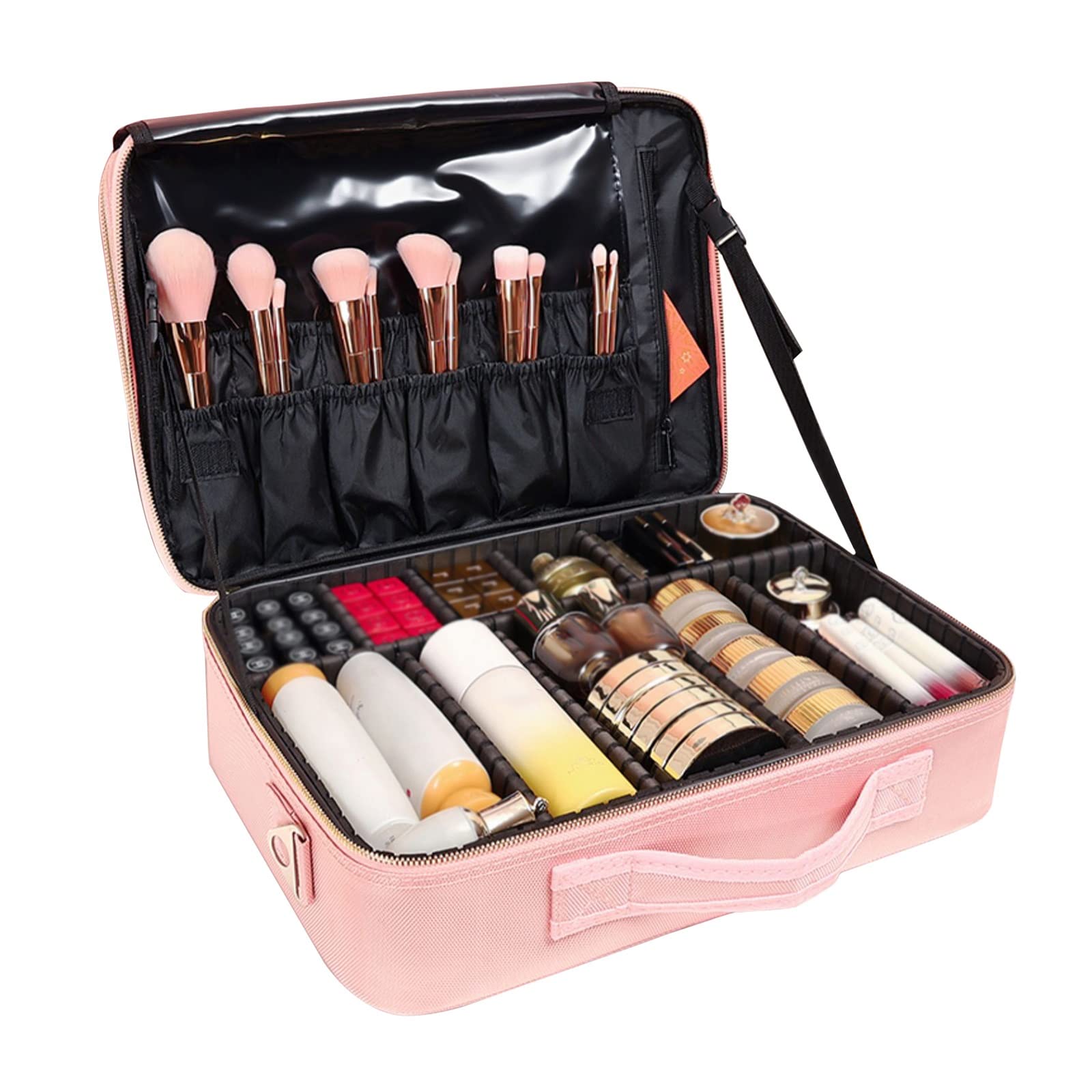 Trousse De Toilette Transparente 2 Pièces - Sac De Voyage Étanche Pour Maquillage, Accessoires - Facile à Nettoyer, Fermeture Éclair Robuste