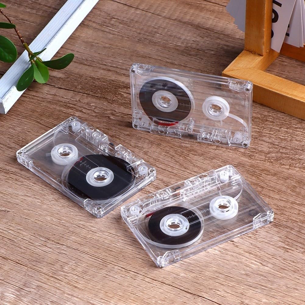 Cassette audio magnétique vierge 90 minutes, taille standard, compact 9,9 x 6,3 cm, pour enregistrement vocal et musique