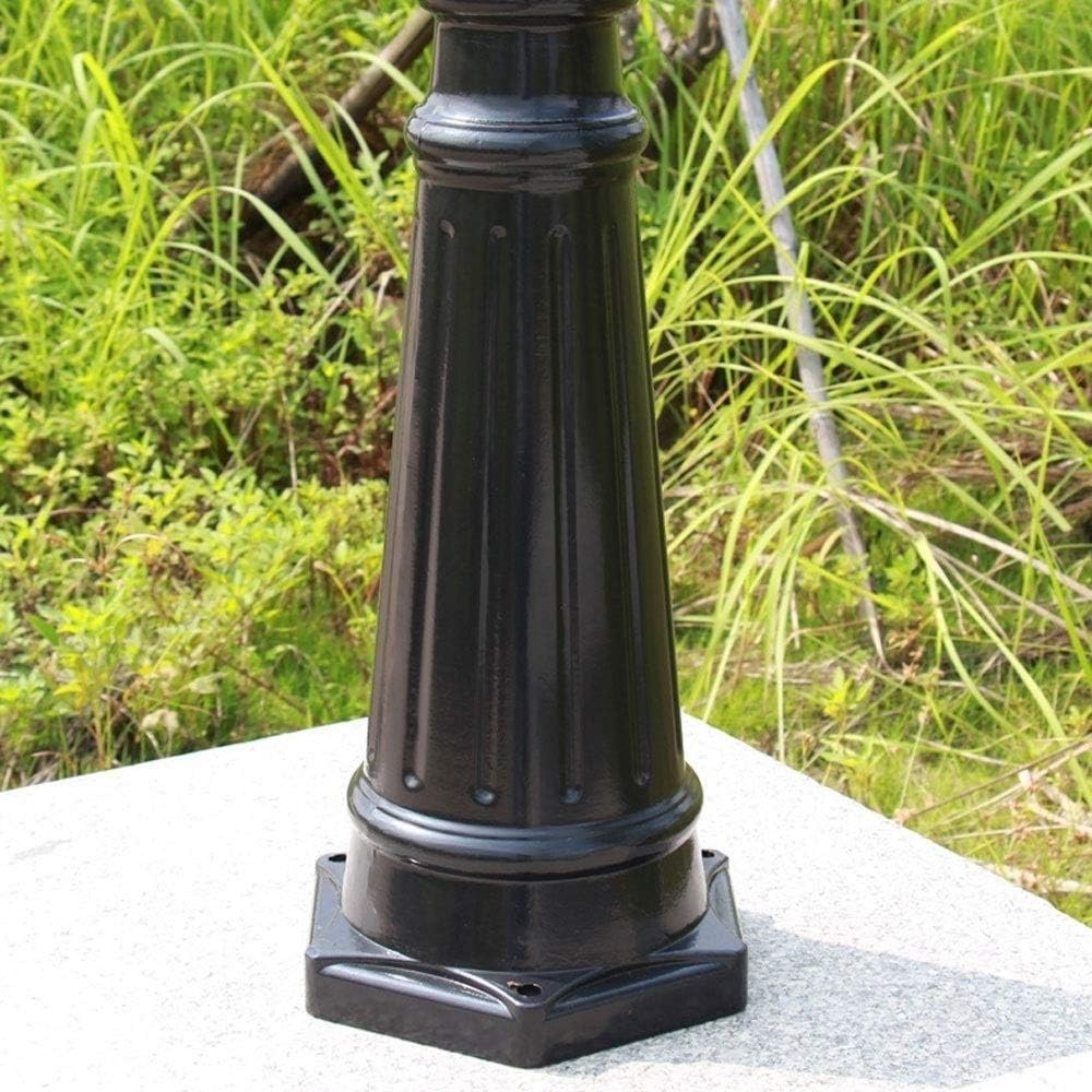 2 Light 3m European Style Outdoor Lawn Glass Tall Water Resistant Anti-Rust Garden Landscape Street Light
