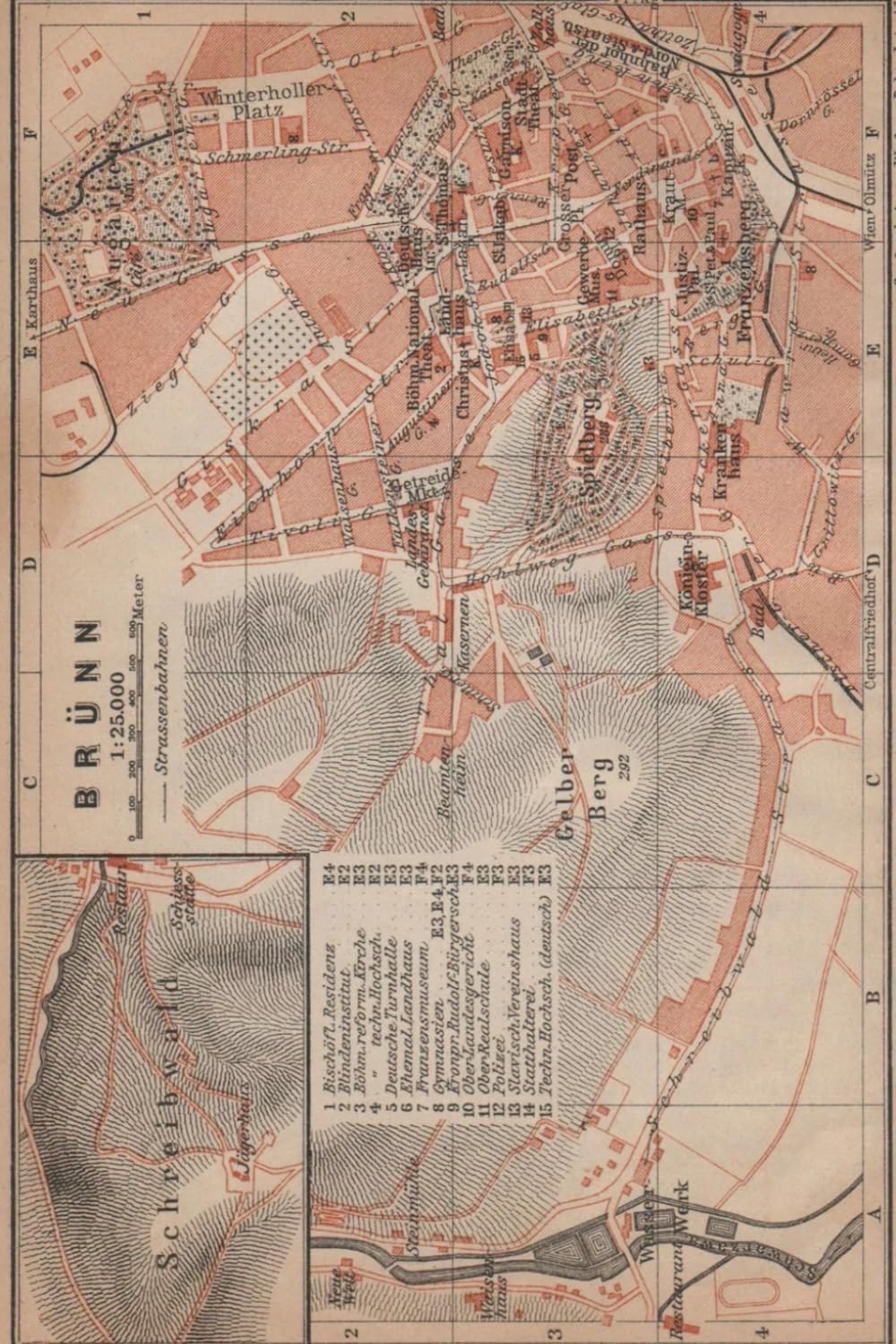 Brno Czech Republic Map Journal: Vintage Map Notebook