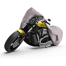 Seal Skin Covers Motorcycle Cover Waterproof Outdoor All Season Universal Outdoor Sun Protection with Night Reflective Lock-Holes & Storage Bag 97" L X 42" W X 49" H