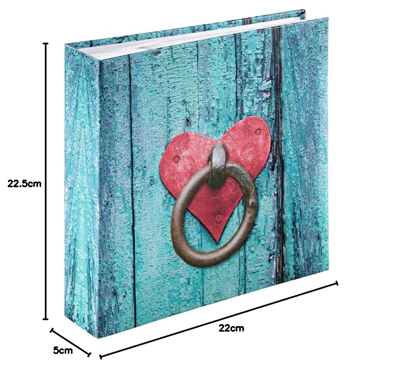 Hama Album Photo Relax Just Be Vert - 200 Photos 10x15 Cm Avec Zone Mémo Et Poche Carte SD, 100 Pages, Format Carré 22x22,5 Cm