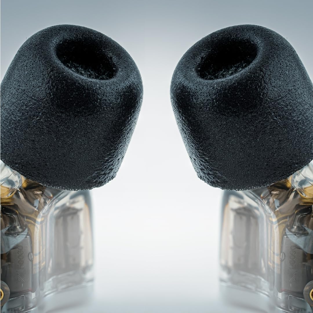 Comply 600 Core Series Memory Foam Replacement IEM Ear Tips, Black, Large image 2