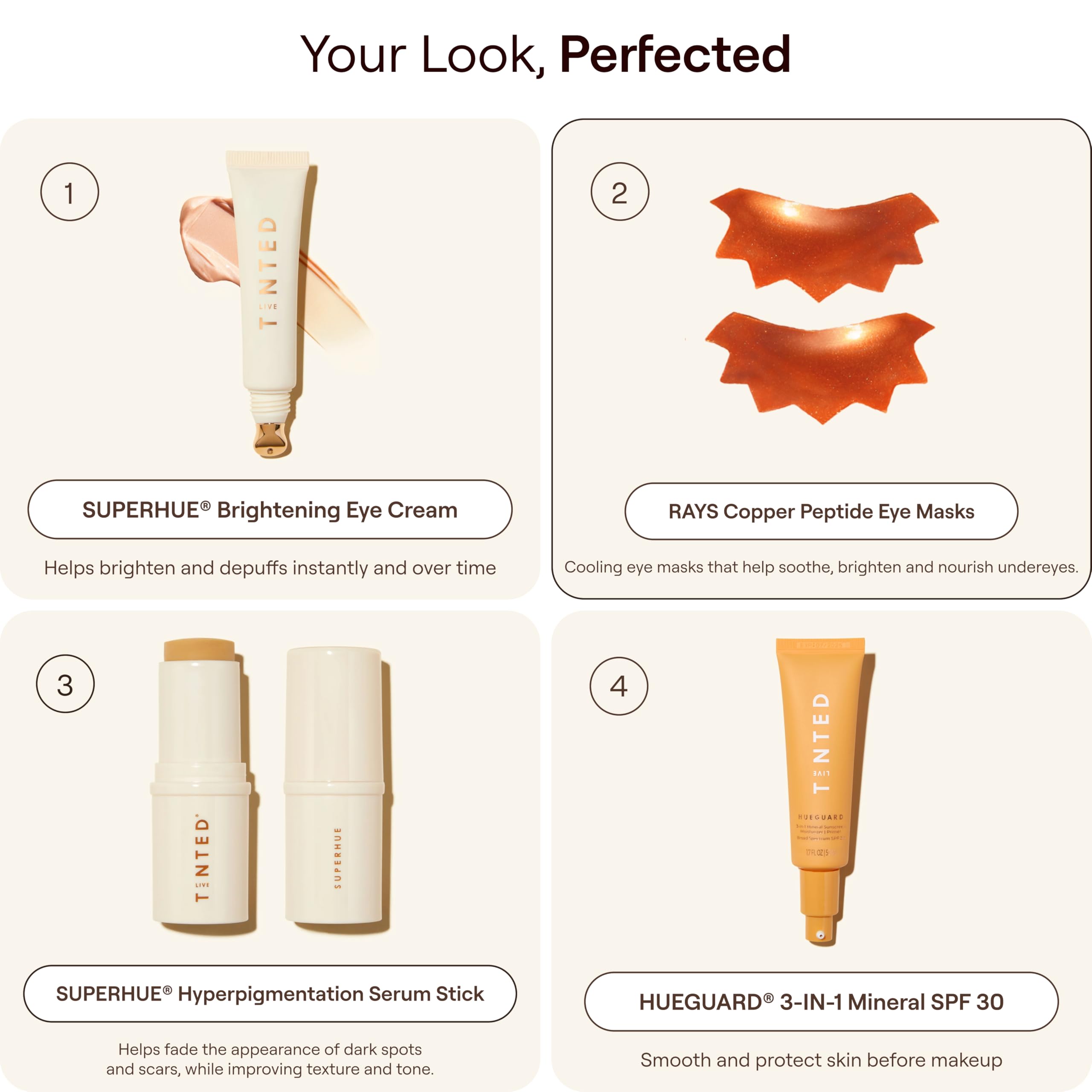 Live Tinted Copper Peptide Under-Eye Masks