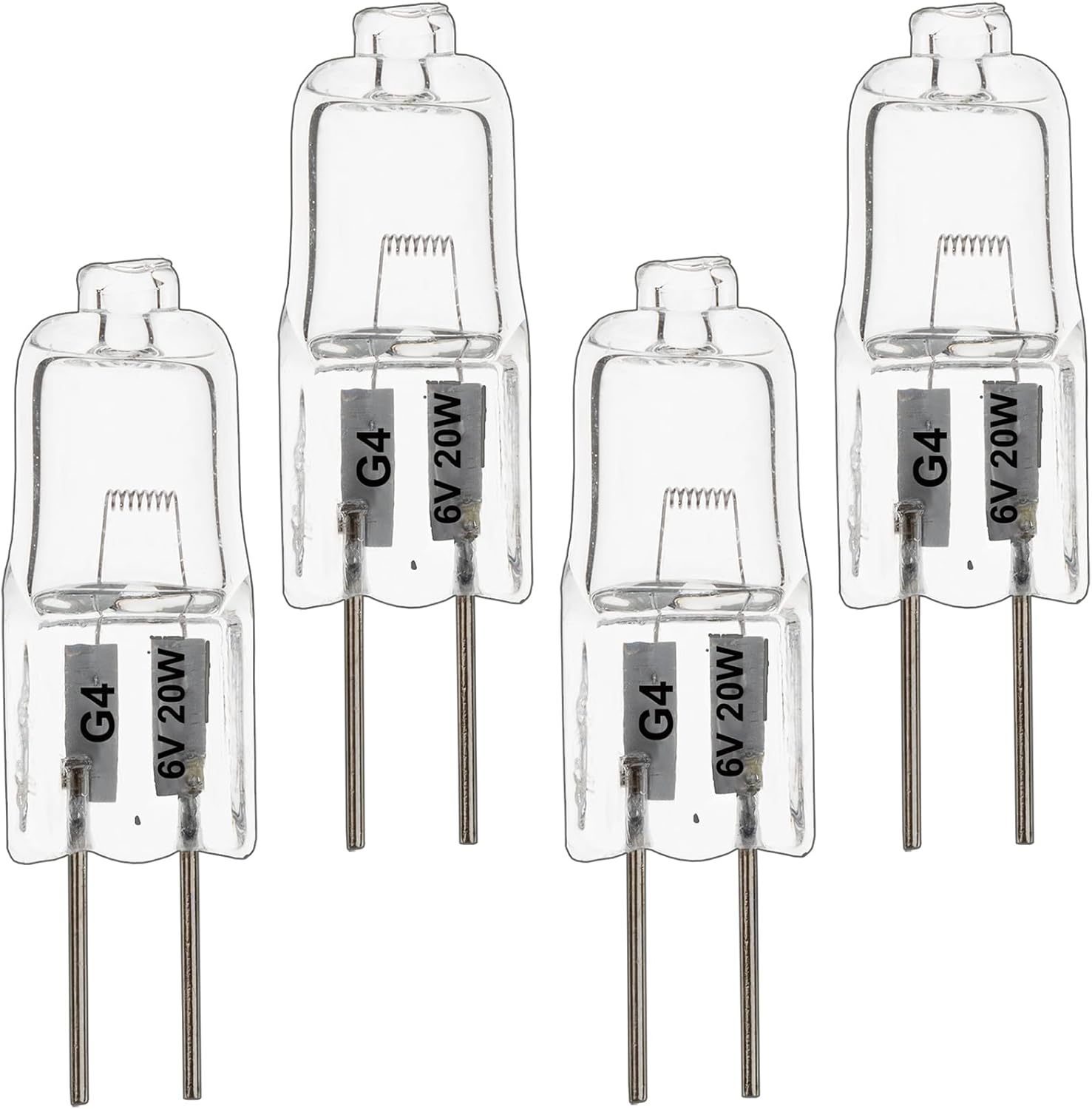 Microscopes Bulb, G4 Halogen Bulb, 6V 20W Bi-Pin Base Halogen Light Bulb for School Science,Lab Biology Class,Home Microscope,Precision Instruments and Equipment,4 Pack.