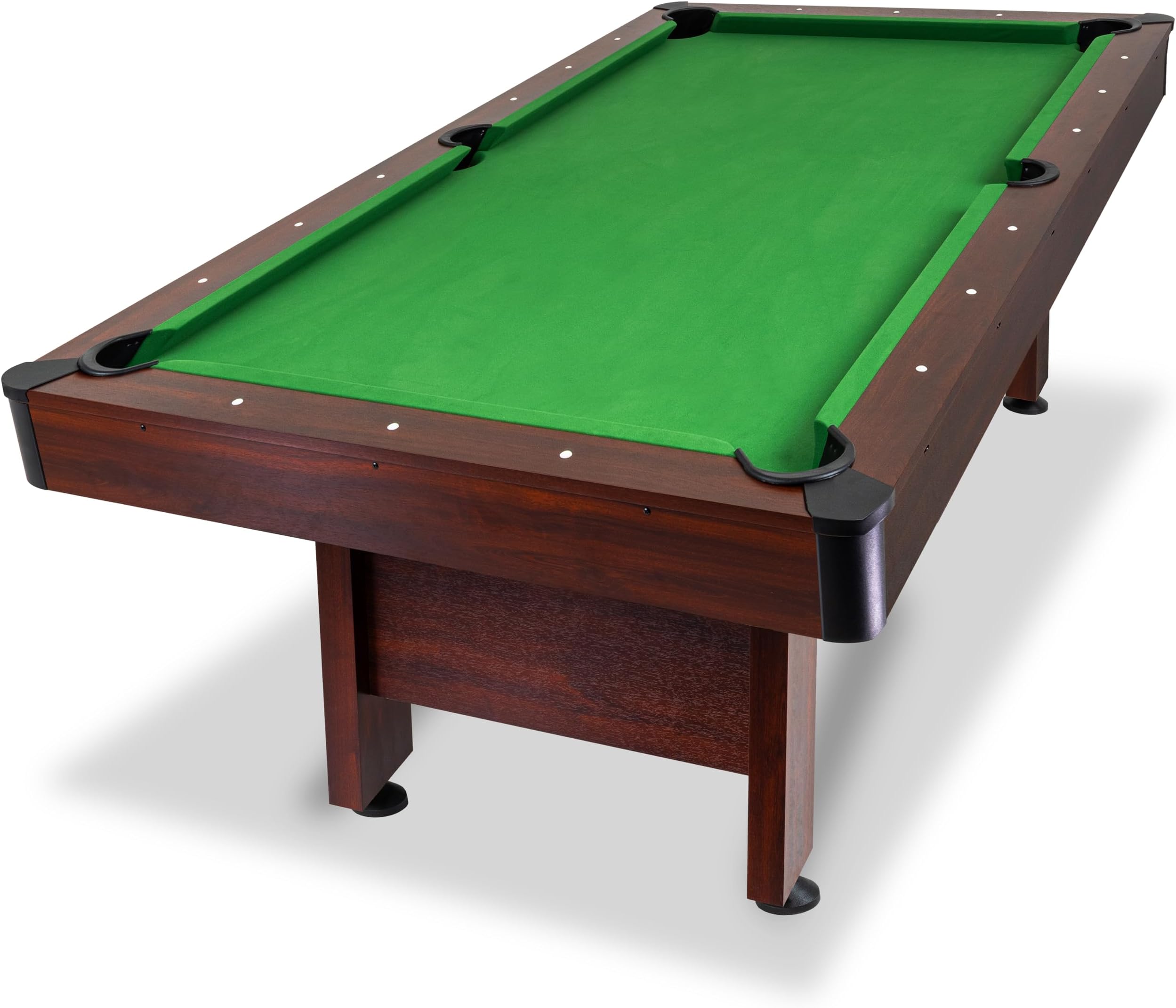 GoSports 7 ft Pool Table with Wood Finish - Billiards Game Room Table for Adults & Family - Accessories Not Included