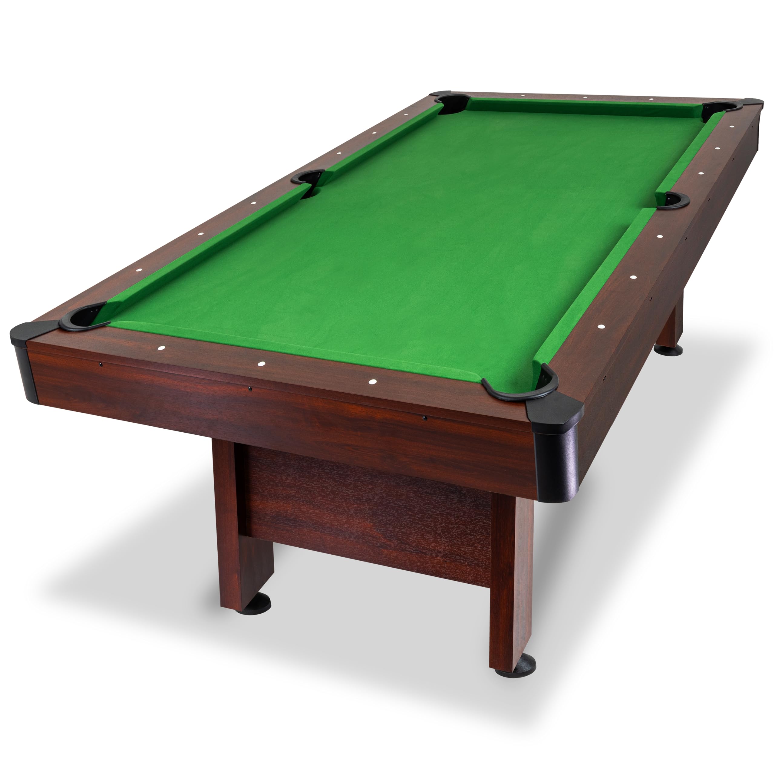 GoSports 7 ft Pool Tables with Wood Finish - Gray or Green Felt - Billiards Game Room Table for Adults & Family - Accessories Not Included