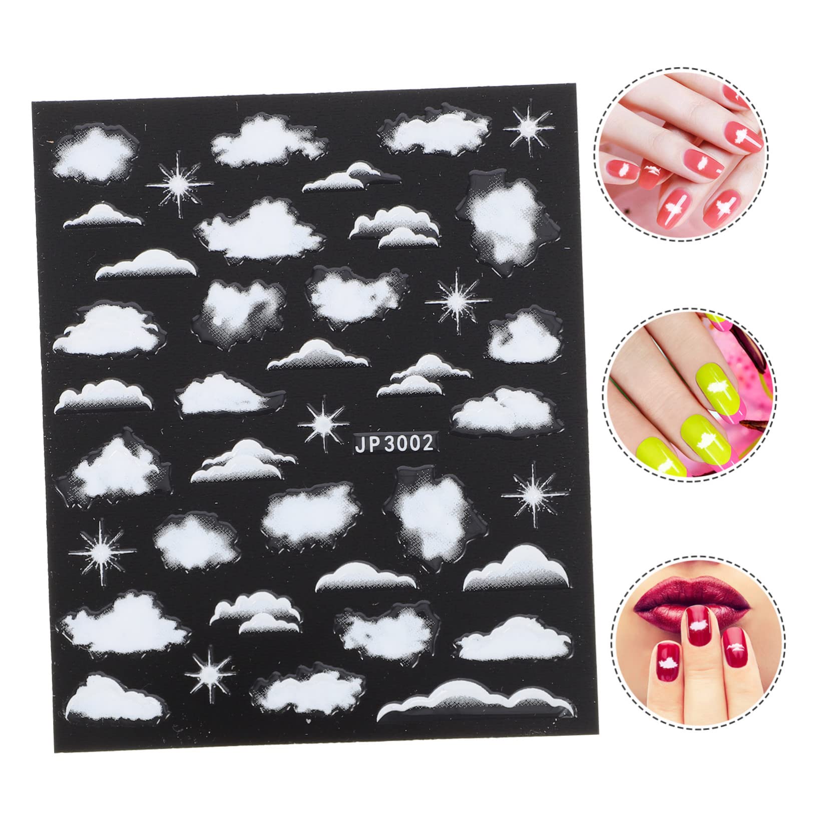 Healeved 25hojas Pegatinas De Arte Para Uñas Calcomanías Embossed Para Manicura Decoración Semipermanente Para Uñas Para Diseños Únicos