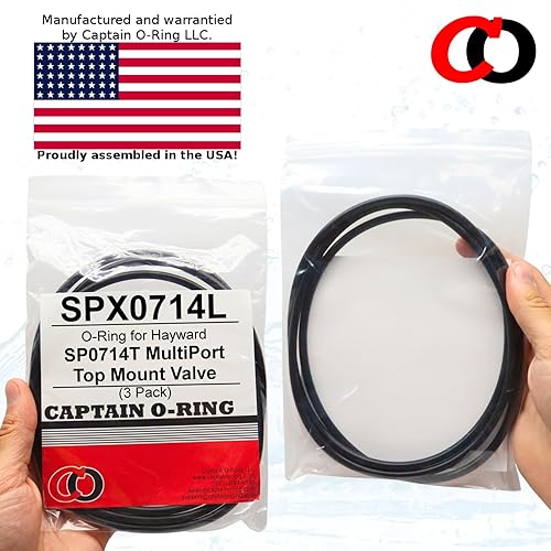 Miniatura 6 de Captain O-Ring – Reemplazo de juntas tóricas SPX0714L para válvulas multipuerto Hayward SP0714T Vari-Flo y sistemas de filtro de arena (paquete de 3)