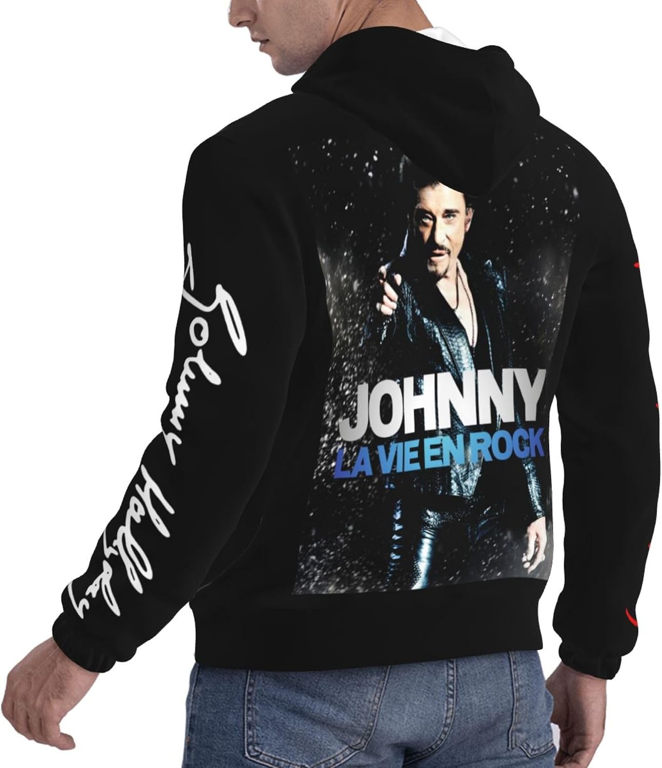 Sweat à Capuche Johnny Classic Logo Noir - Hoodie Homme Confortable Et Style