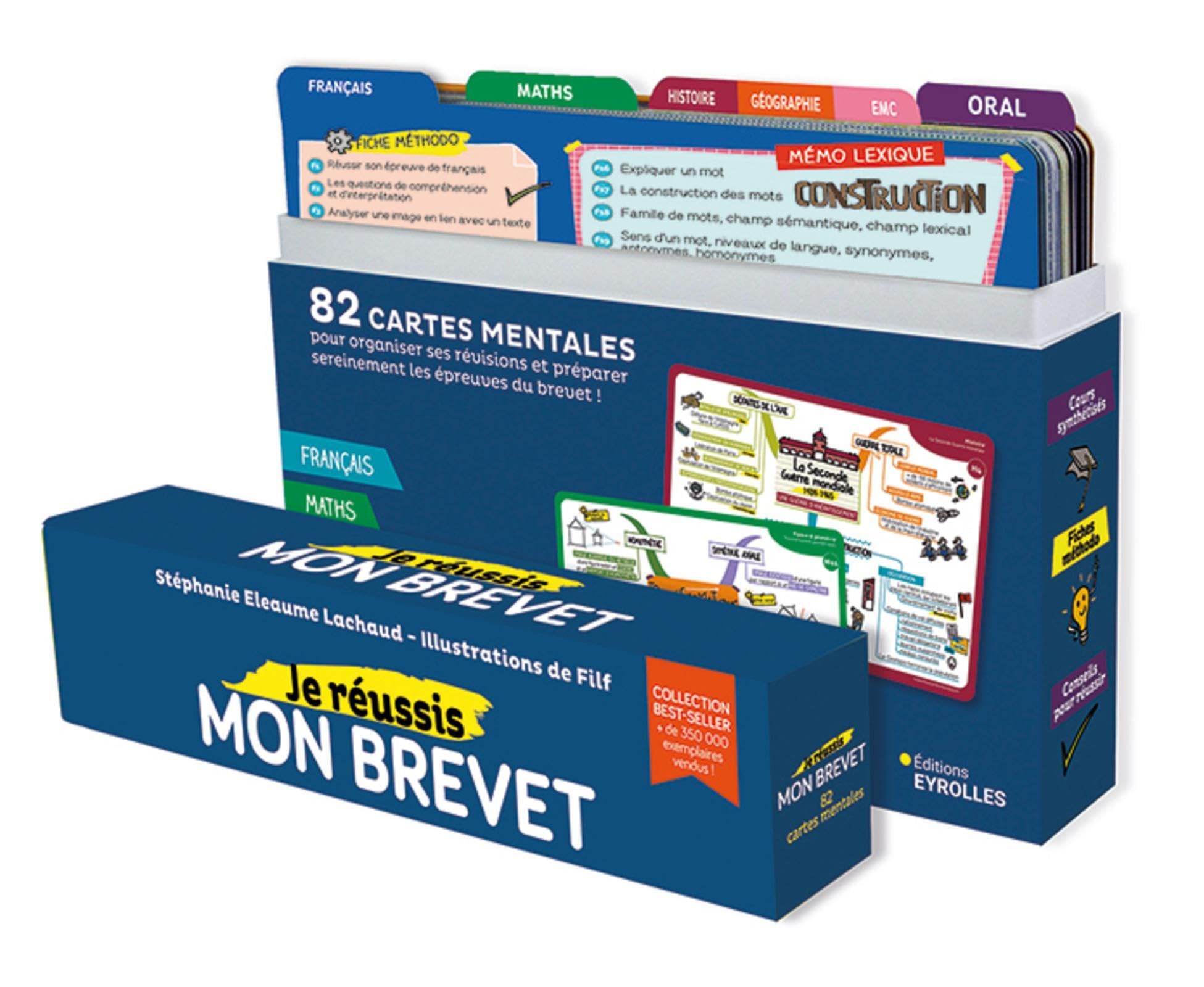 Je réussis mon brevet: 82 cartes mentales pour organiser ses révisions... BREVET 2026