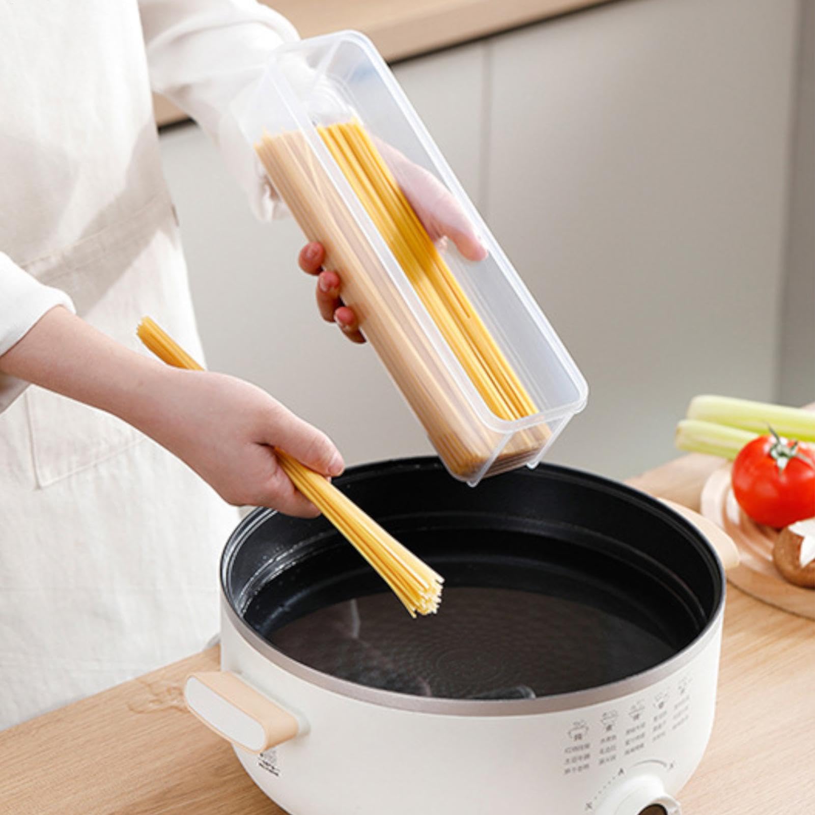 Contenedor Porta Pasta, Tarros Con Tapa, Recipiente Transparente Para Espaguetis, Recipientes De Cocina Para Espaguetis, Alubias, Aperitivos, Harina, Cereales