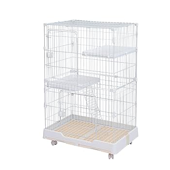 Amazon.co.jp: Shinyever 猫 ケージ キャットケージ 猫ゲージ