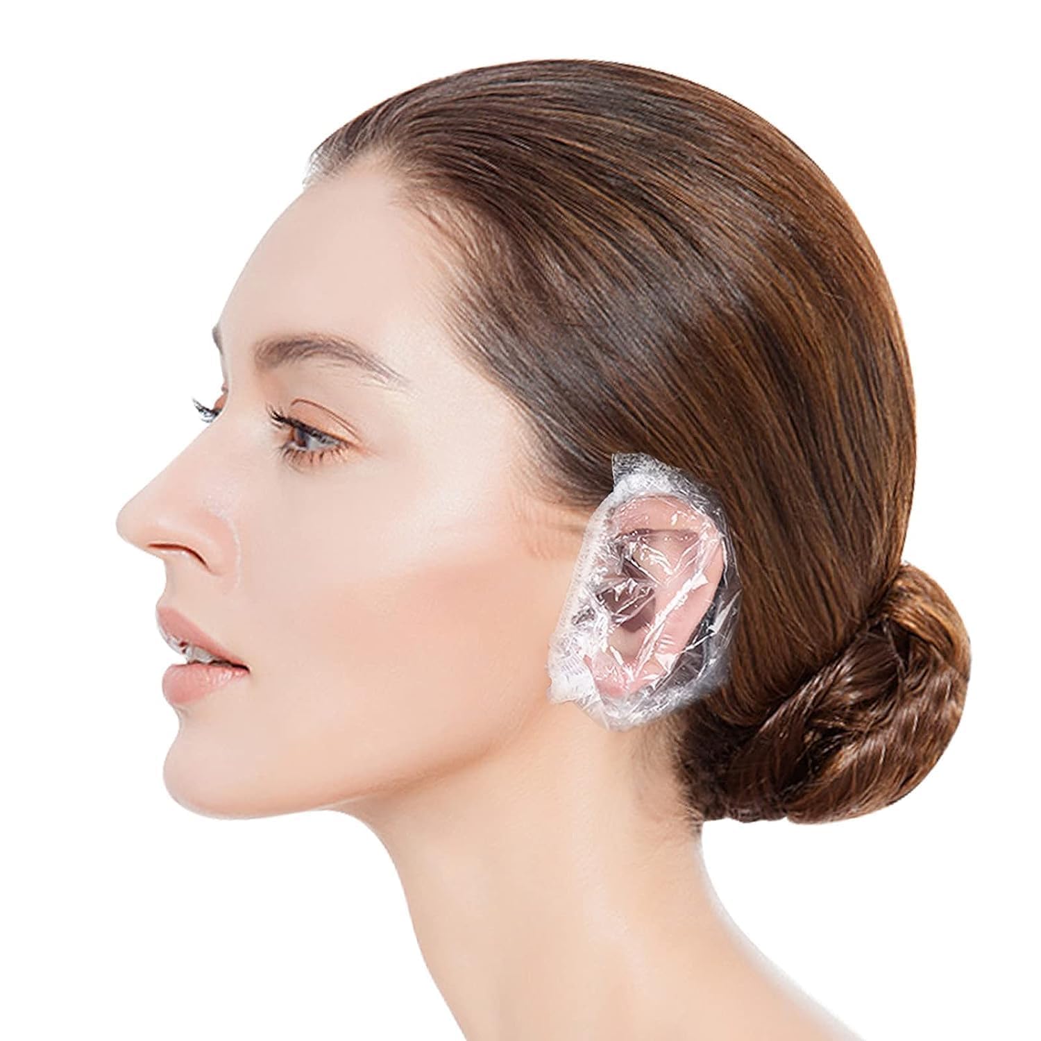 Rubyface ear caps 100 Pcs for Clear Waterproof Ear Protectors – Disposable Ear Caps for Bathing, Shower, Hair Dye, Spa, and Salon Use – Elastic and Lightweight Ear Covers for Home, Hotel, and Travel-picture-13