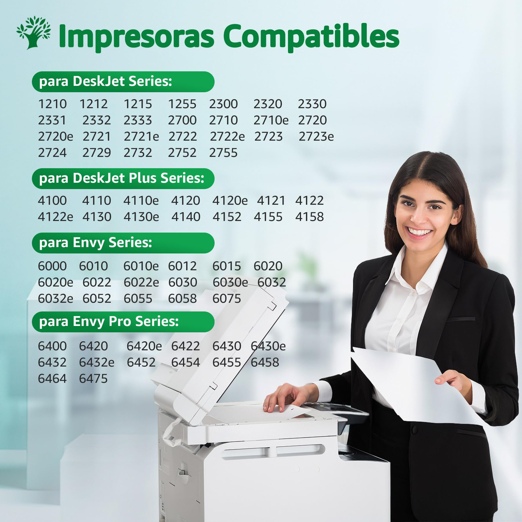 Tinta HP 305 XL Multipack Compatible Negro y Color para DeskJet 2820e 2822e 2723e 2722e 2722 Envy 6030e 6022 6020e 6020 Envy Plus 6430e 6430 6432e 6432