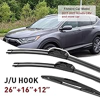 Vista 17 de 21"+19" Premium Windshield Wiper Blades All-Season Durable Stable and Quiet Silicone Wiper Blade Fit for Volkswagen Golf 1993-2006,Honda civic