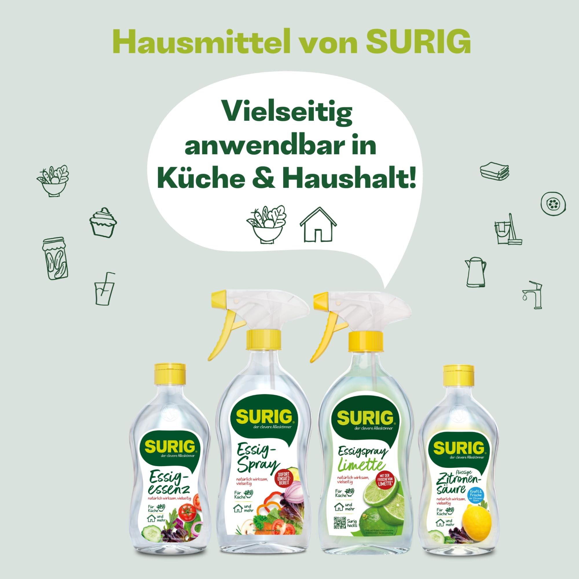 SURIG Esencia de vinagre 25% claro 400 g